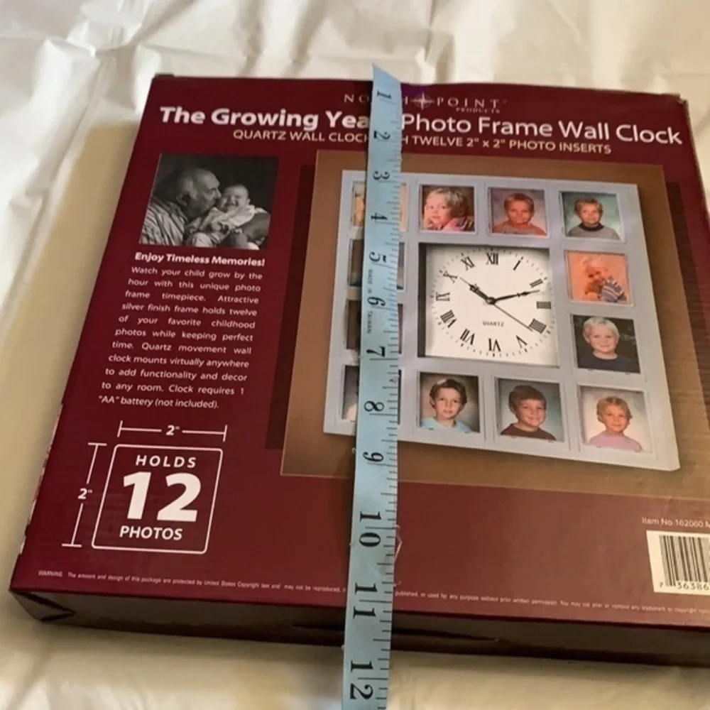 NORTH POINT, PHOTO FRAME WALL CLOCK